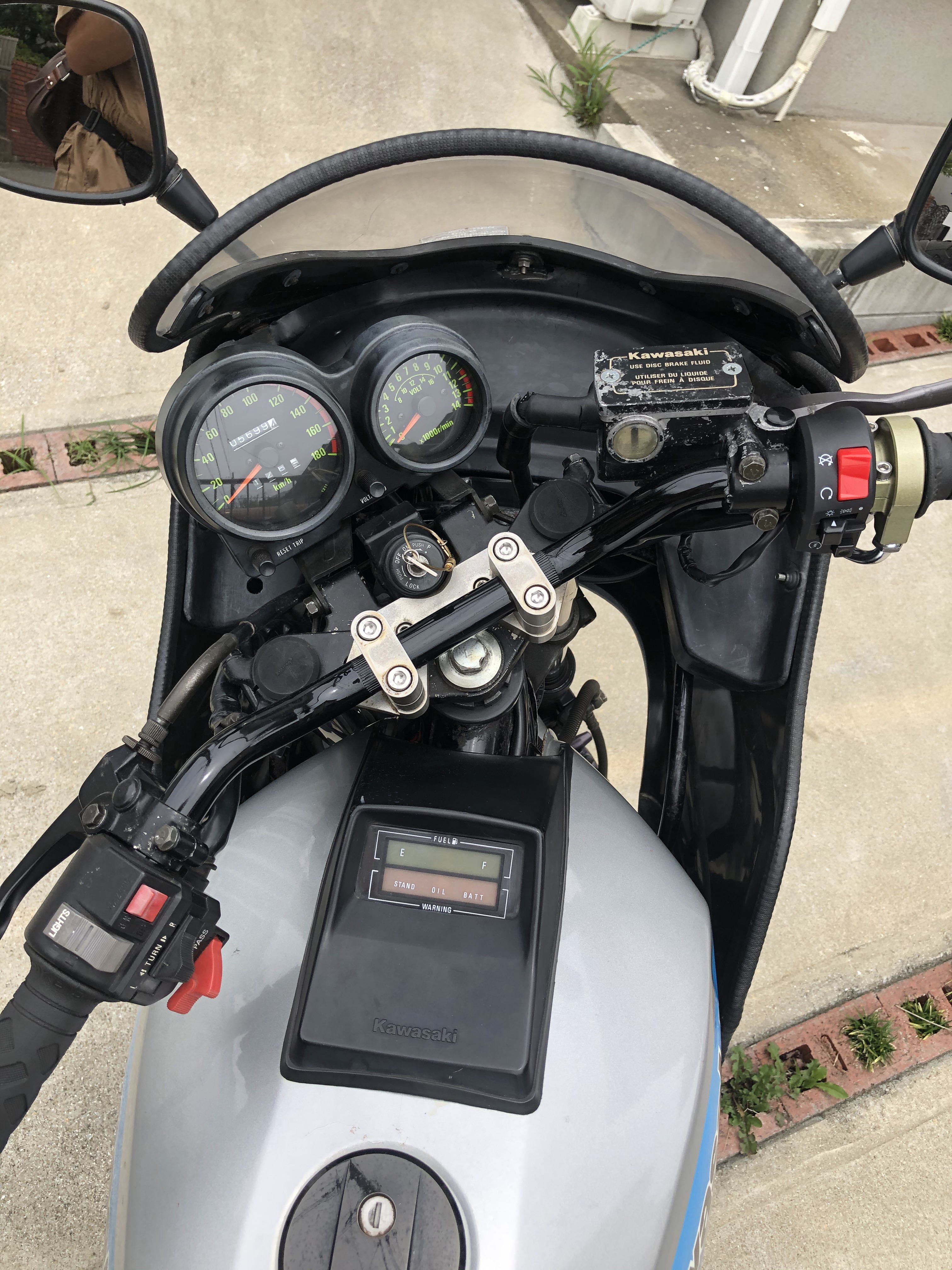 ライトブラウン/ブラック gpz400f トップブリッジ - その他